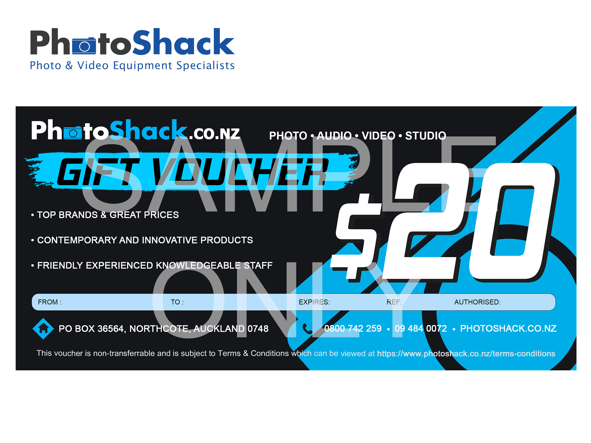 Photoshack Gift Voucher $20
