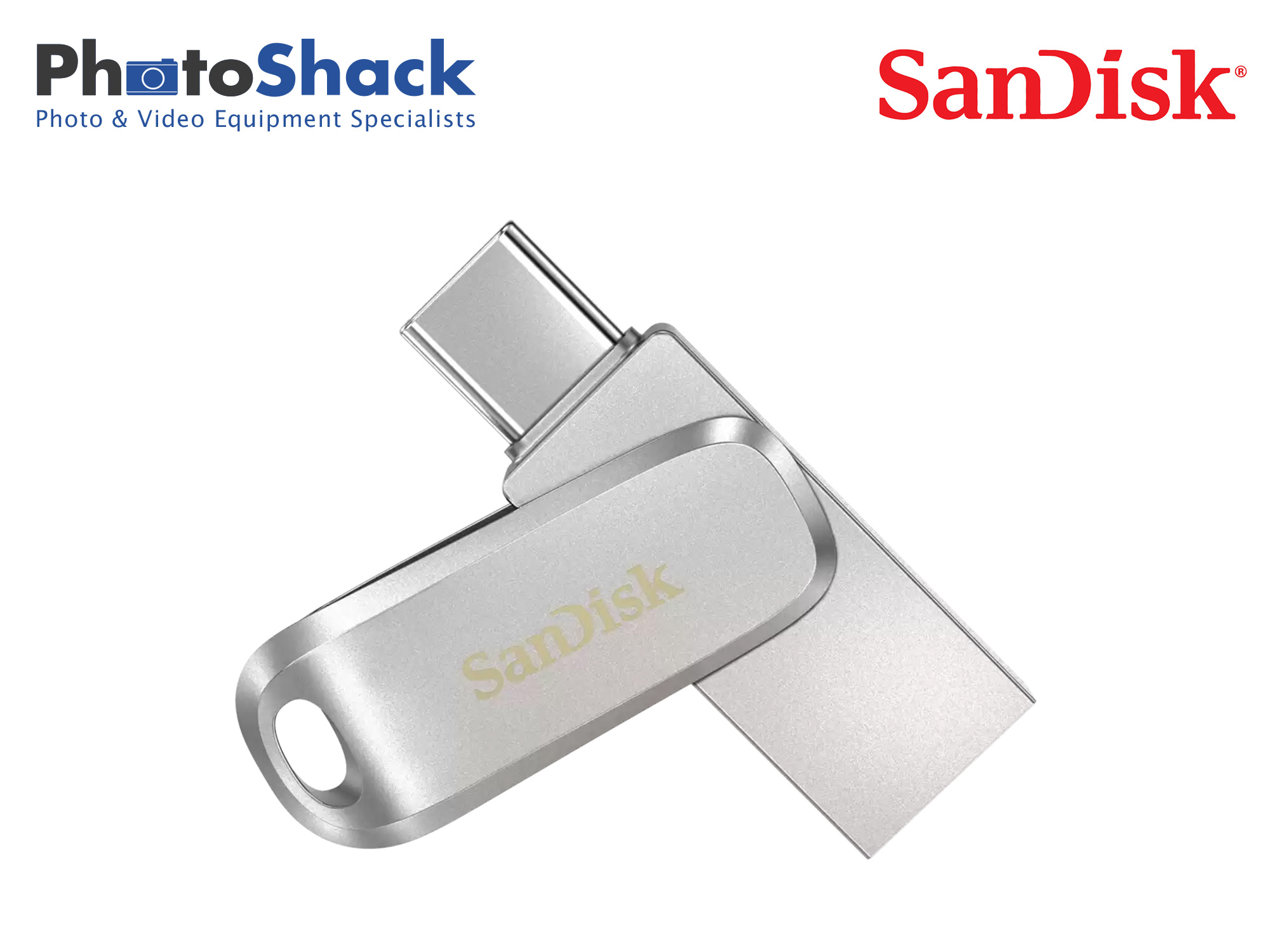 SanDisk Ultra Dual Drive Luxe USB Type-A & Type-C Flash Drive 128GB