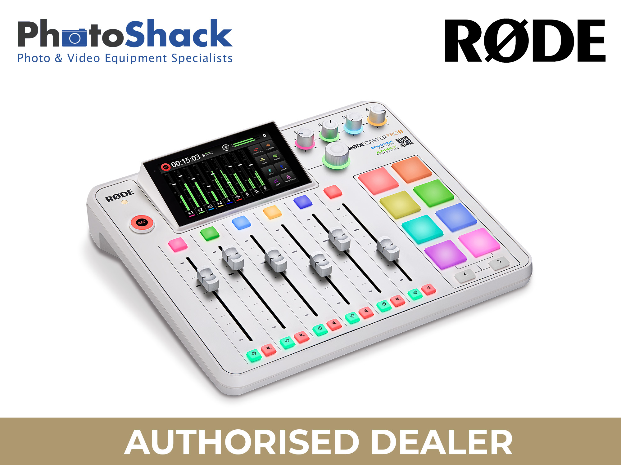 RODE Caster Pro II Integrated Audio Production Studio - White