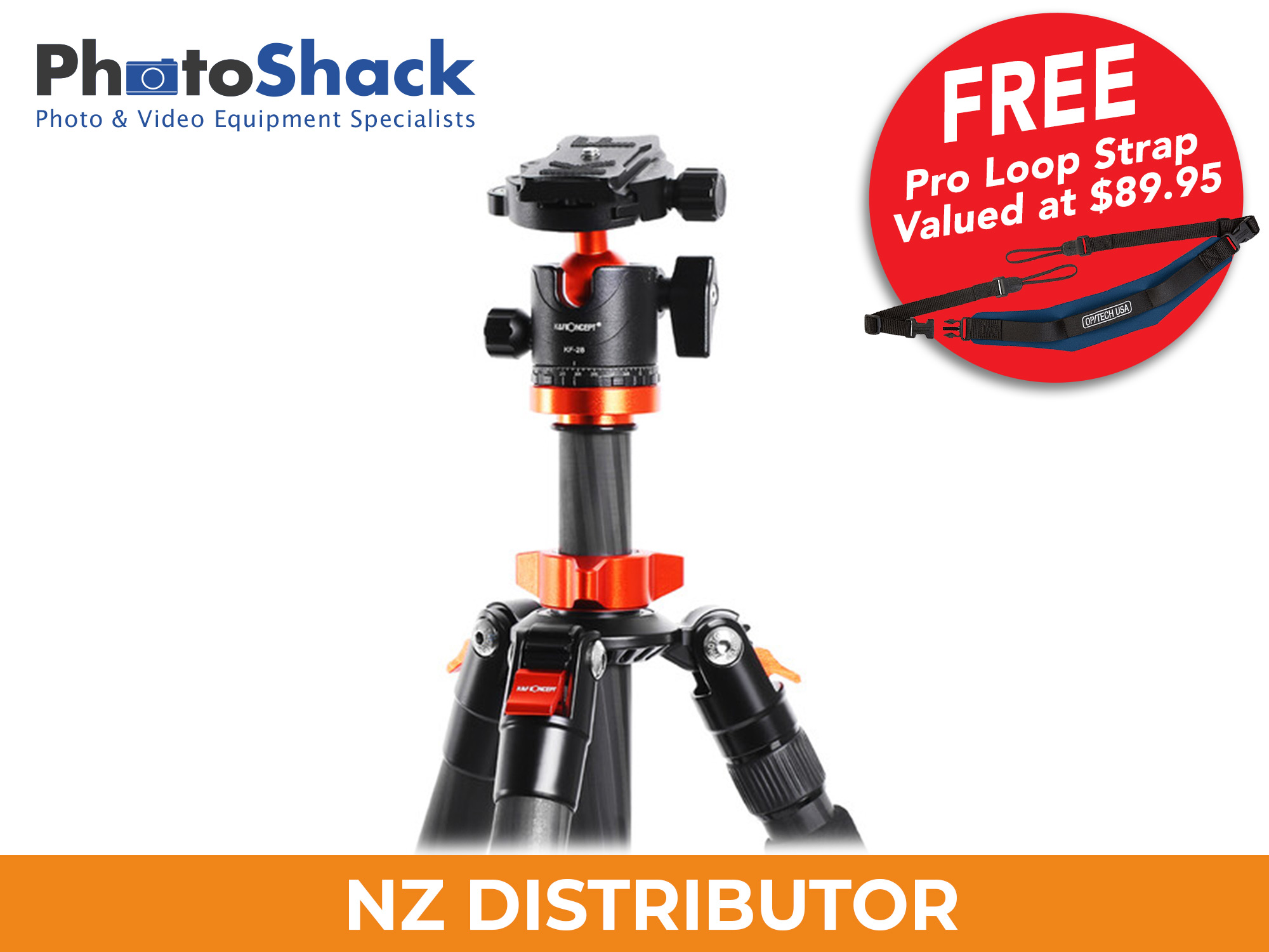 1.7m Carbon Tripod Monopod SA254C1 - K&F Concept - Promotion