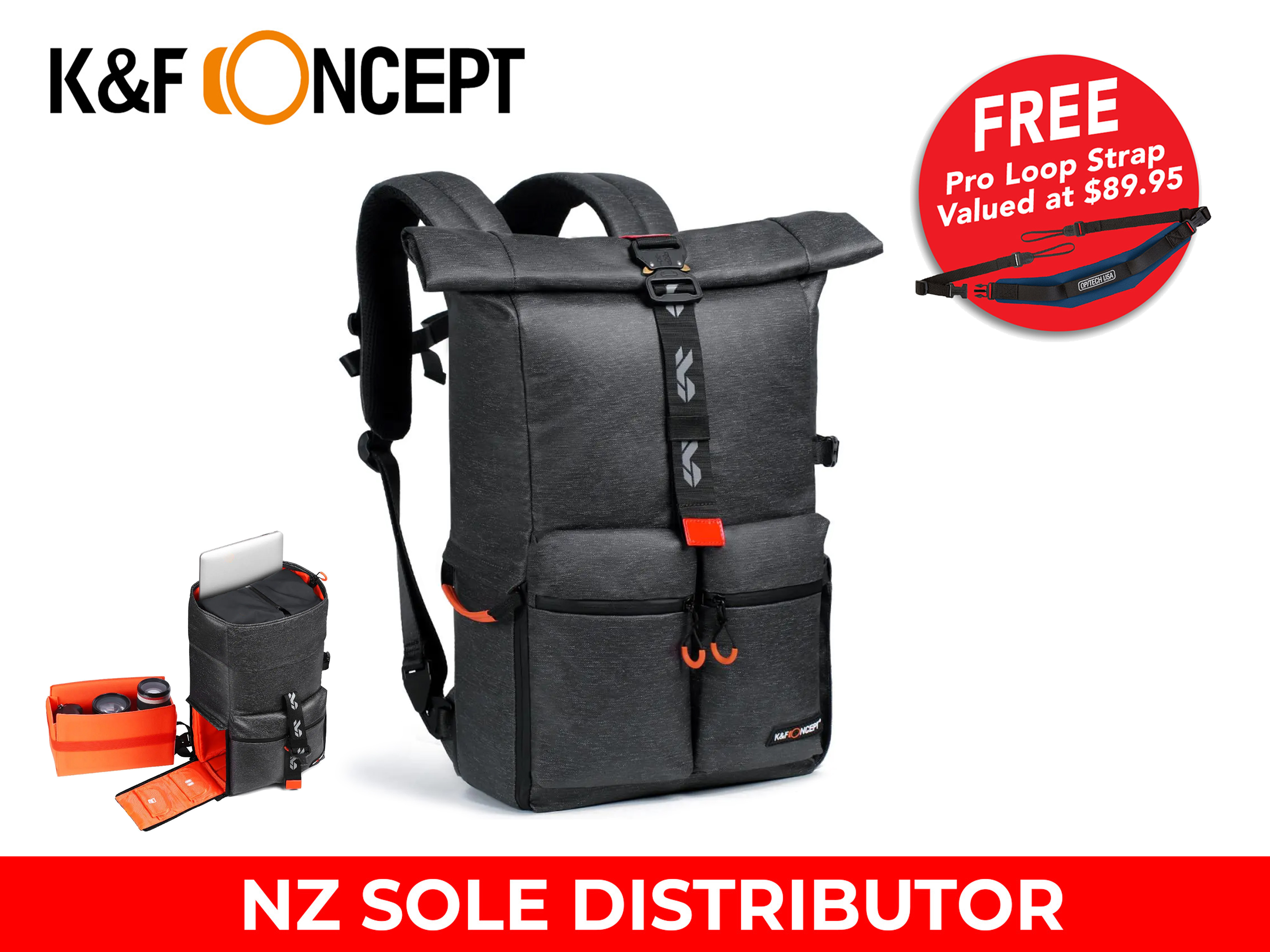K&F Concept Waterproof 20L Camera Backpack - Promotion