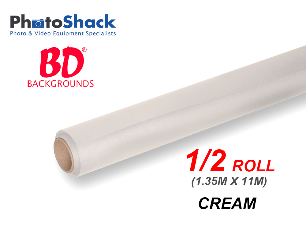 BD Paper Background Half Roll - 106 Cream (Bone)