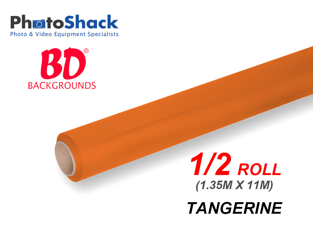 BD Paper Background Half Roll - 152 Tangerine (Orange)