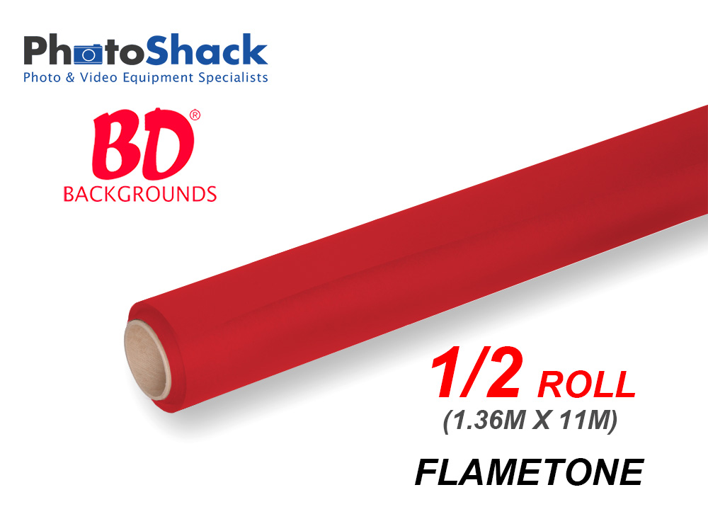 BD Paper Background Half Roll - 111 Flametone (Red)