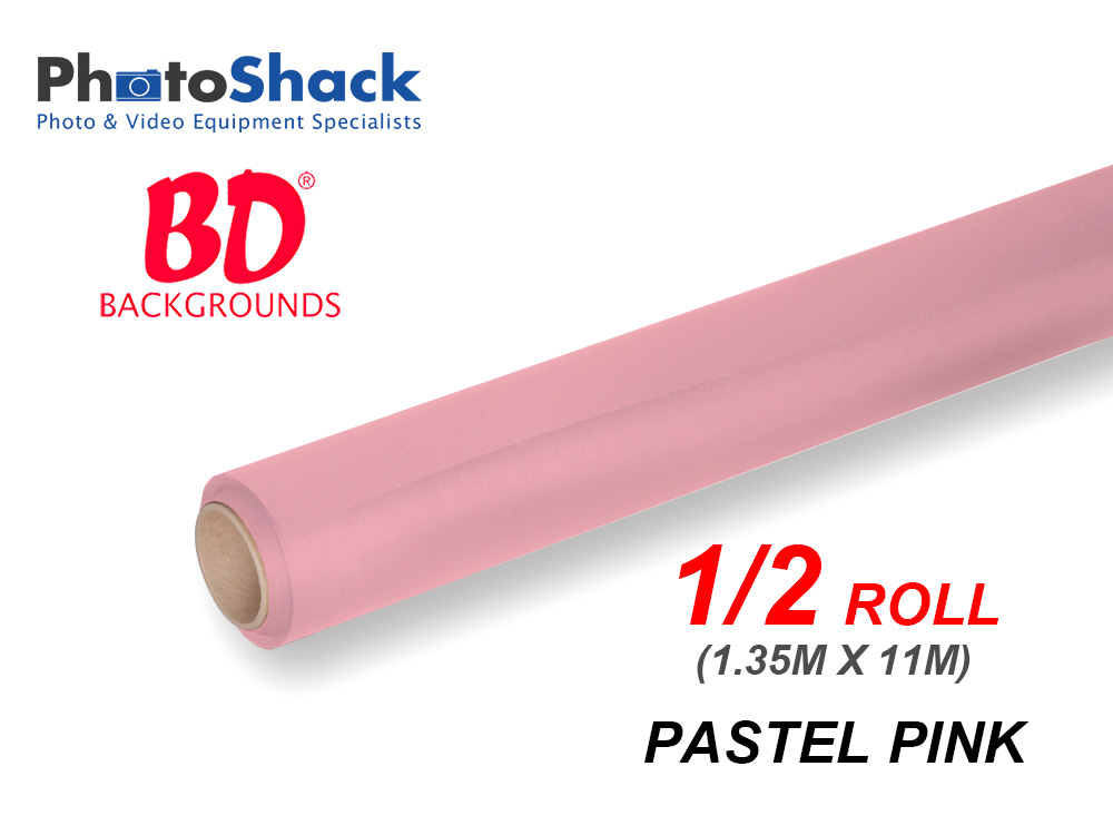 BD Paper Background Half Roll - 117 Pastel Pink (Coral)