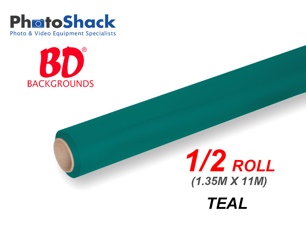 BD Paper Background Half Roll - 157 Teal (Sea Green)