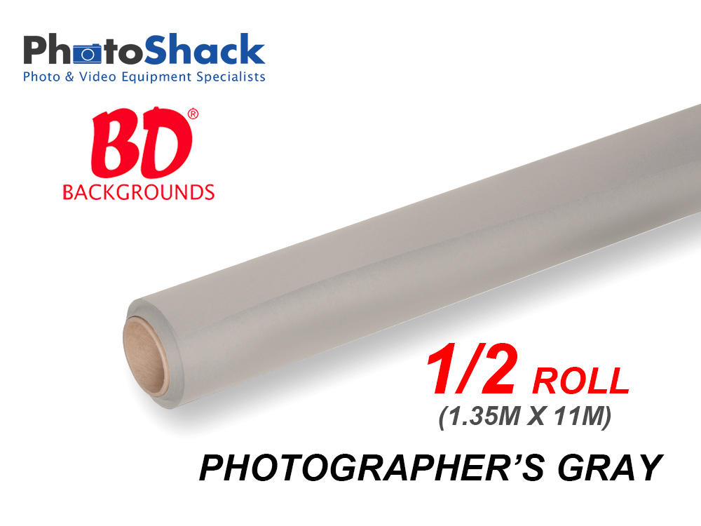 BD Paper Background Half Roll - 153 Photographers Gray