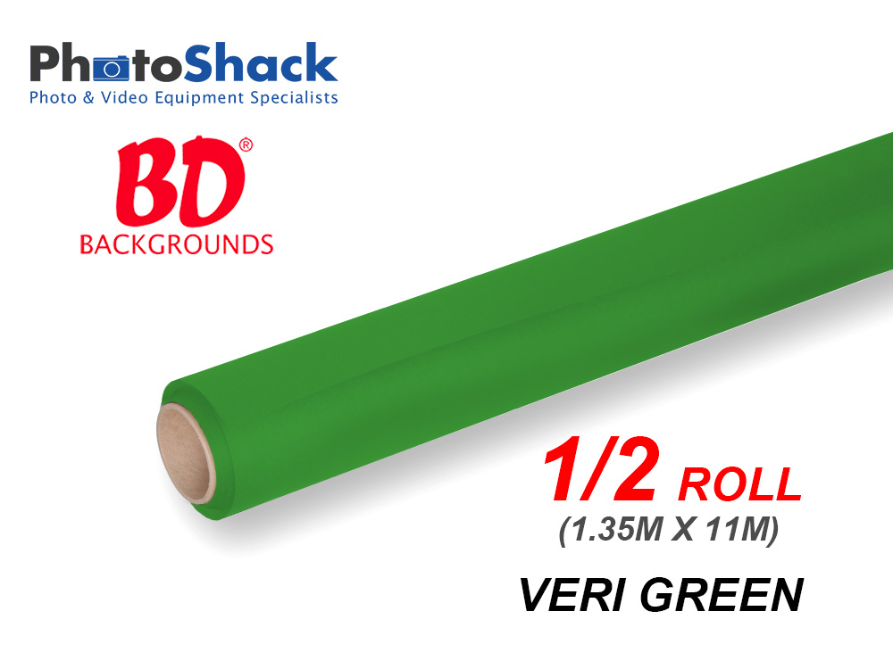 BD Paper Background Half Roll - 132 Veri Green