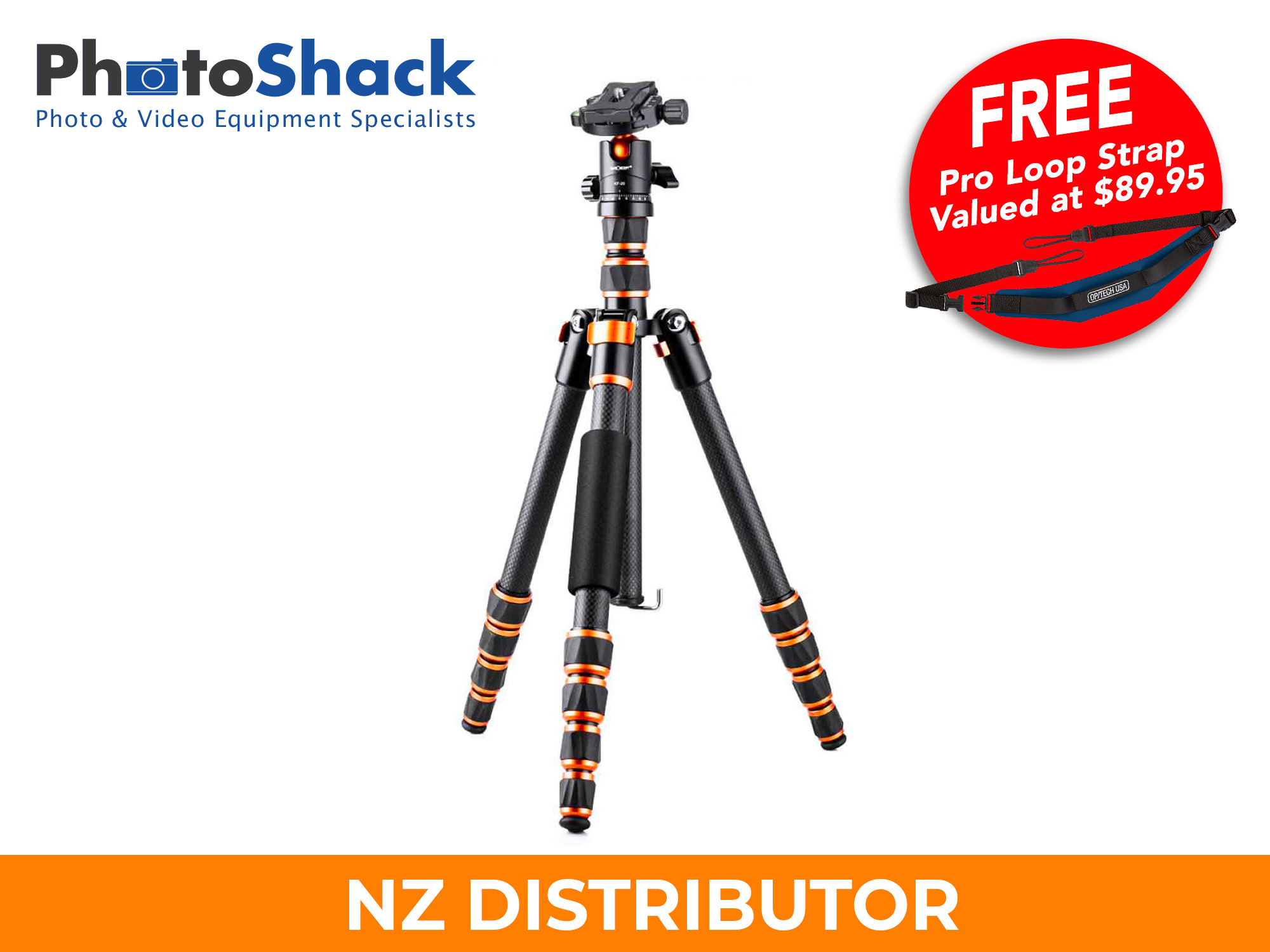 1.5m Carbon Fibre Tripod Monopod BA225 - K&F Concept - Promotion