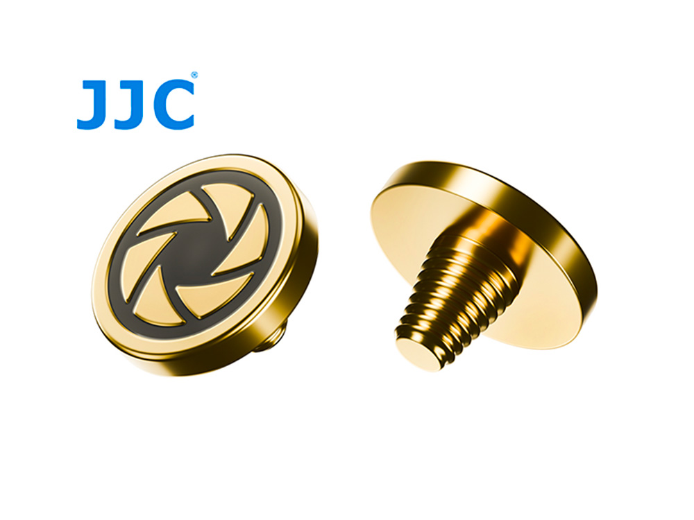 JJC Deluxe Soft Release Button - Gold Aperture Iris