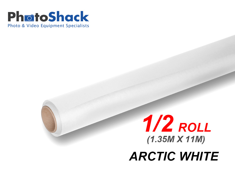 Paper Background Half Roll - Arctic White