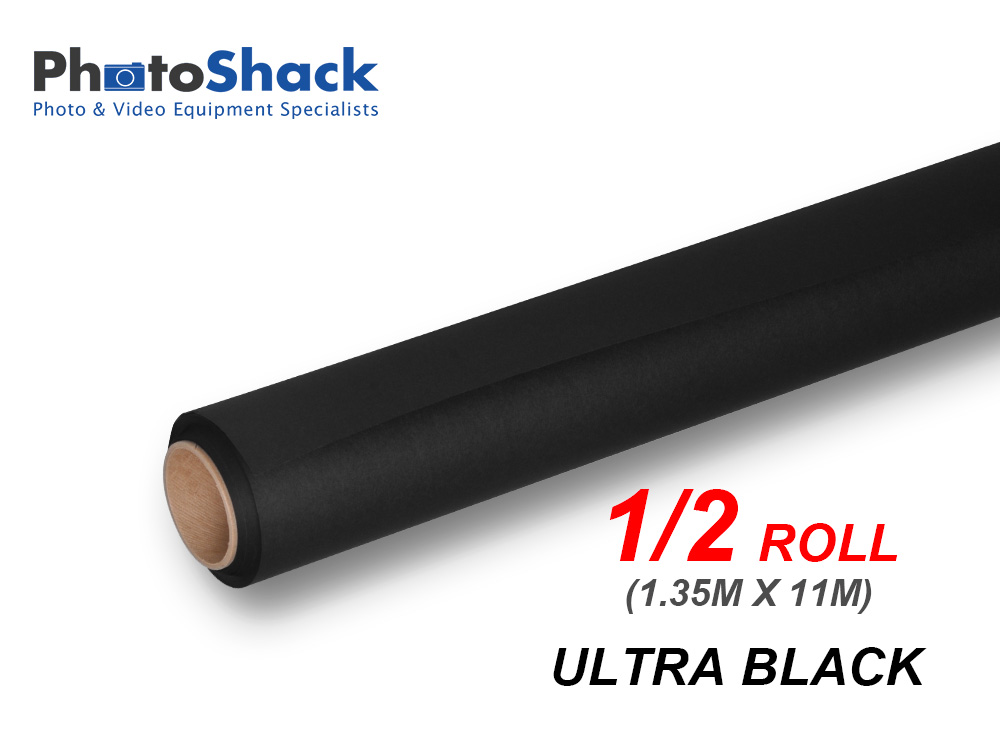 Paper Background Half Roll - Ultra Black