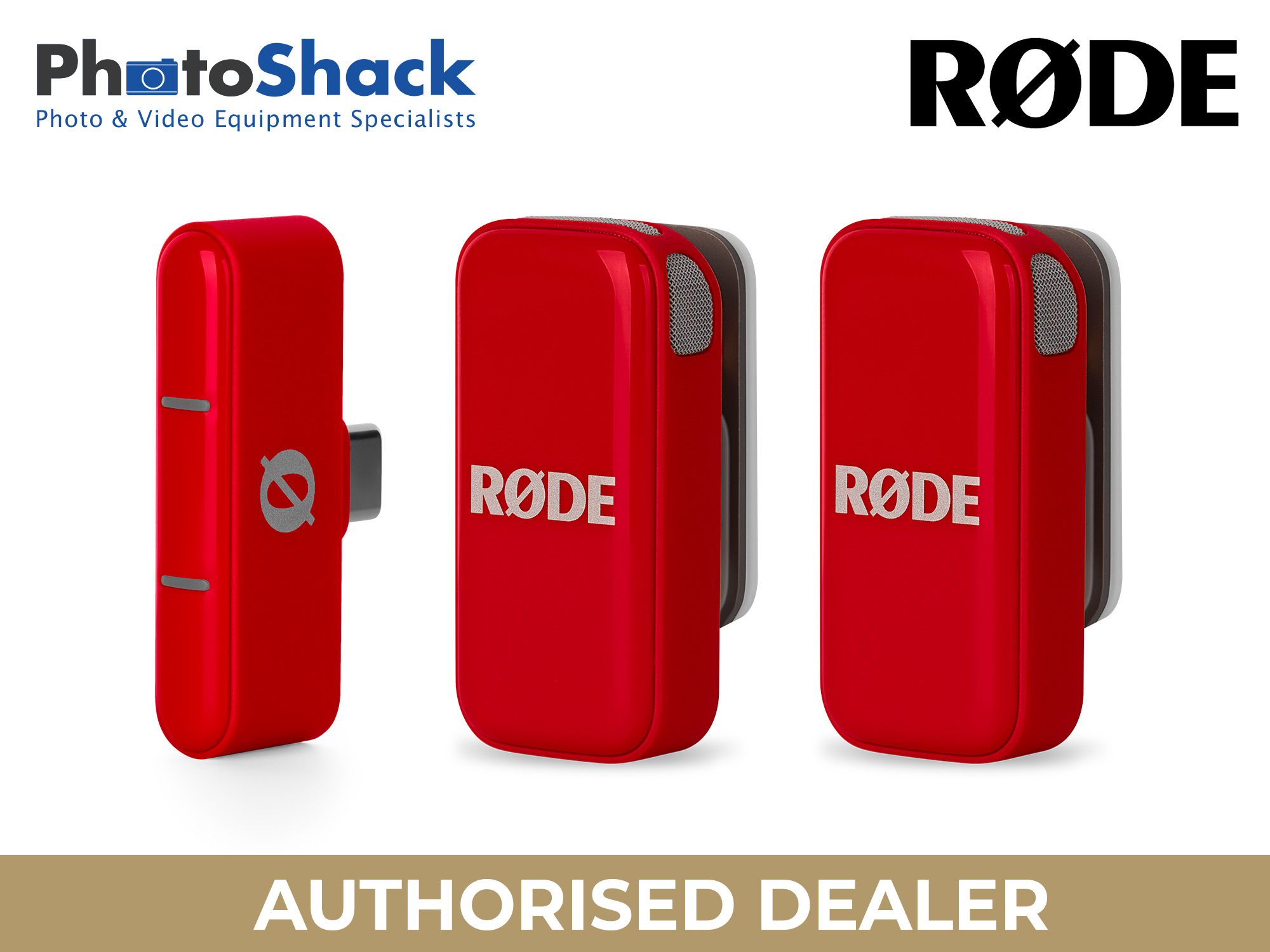 RODE WIME Micro Compact Wireless Microphone Audio System For USB-C - Red