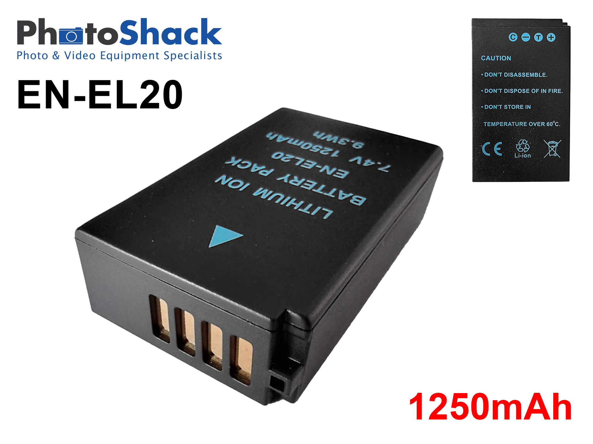 EN-EL20 battery for Nikon cameras