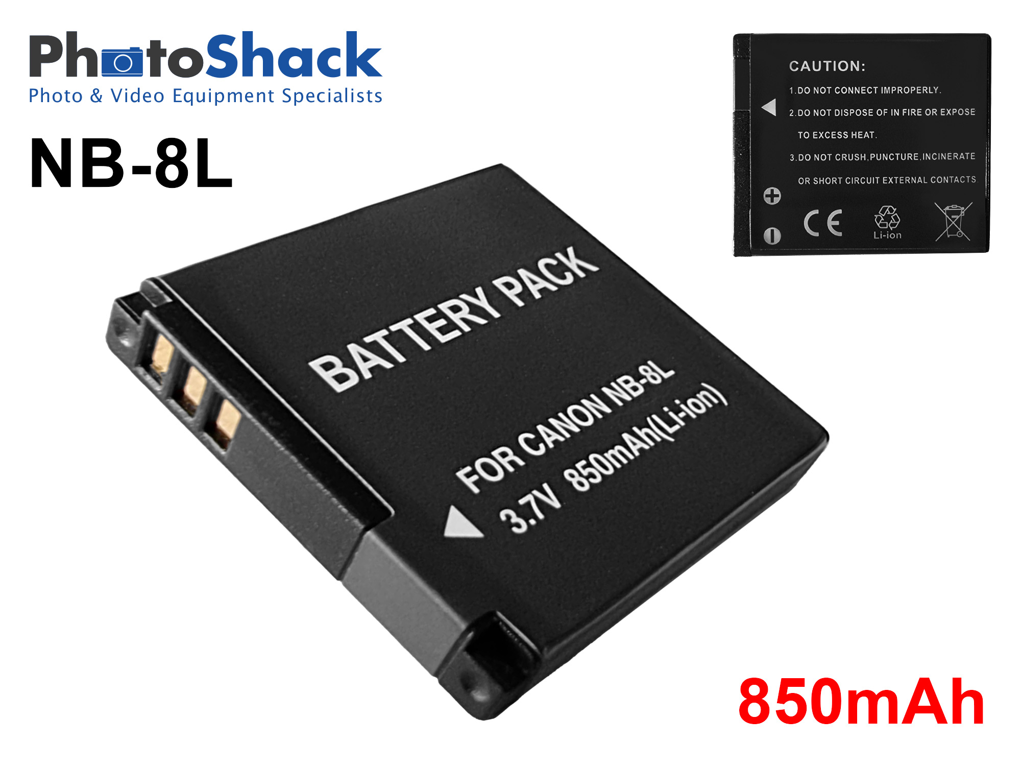 NB-8L Battery for Canon Powershot Cameras