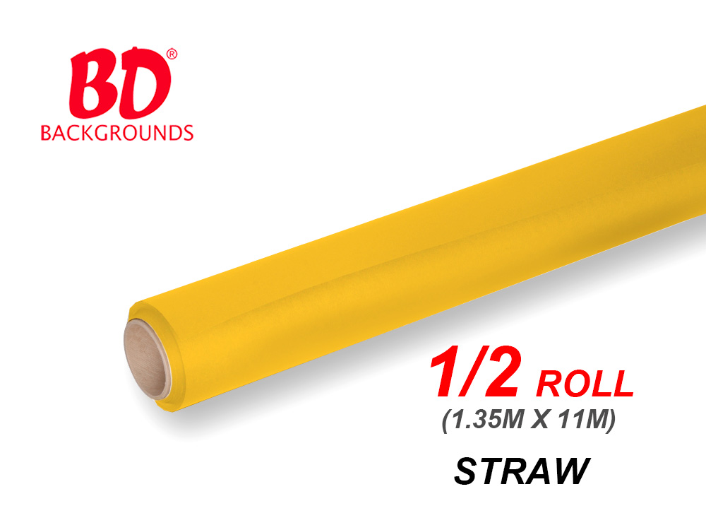 BD Paper Background Half Roll - 128 Straw