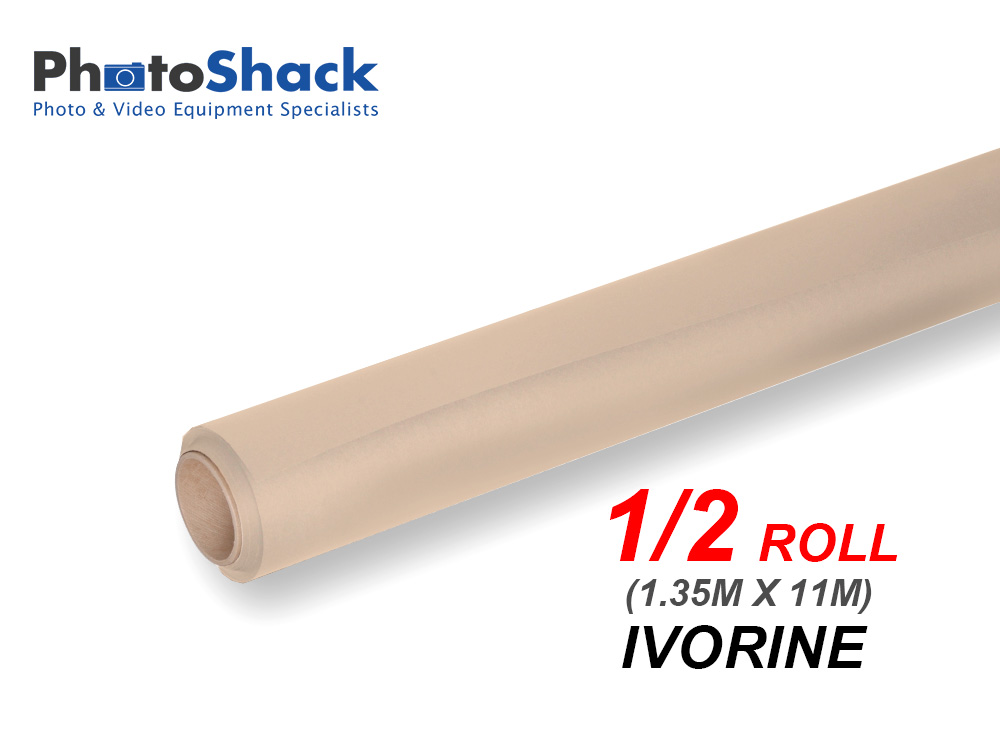 Paper Background Half Roll - Ivorine