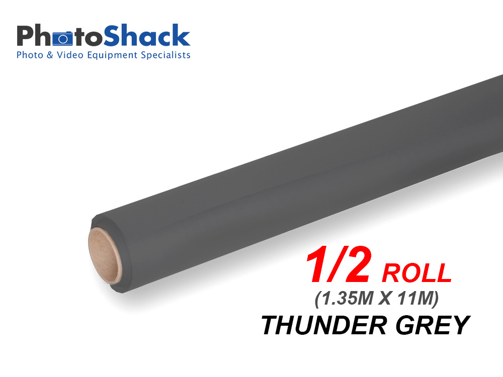 Paper Background Half Roll - Thunder Grey