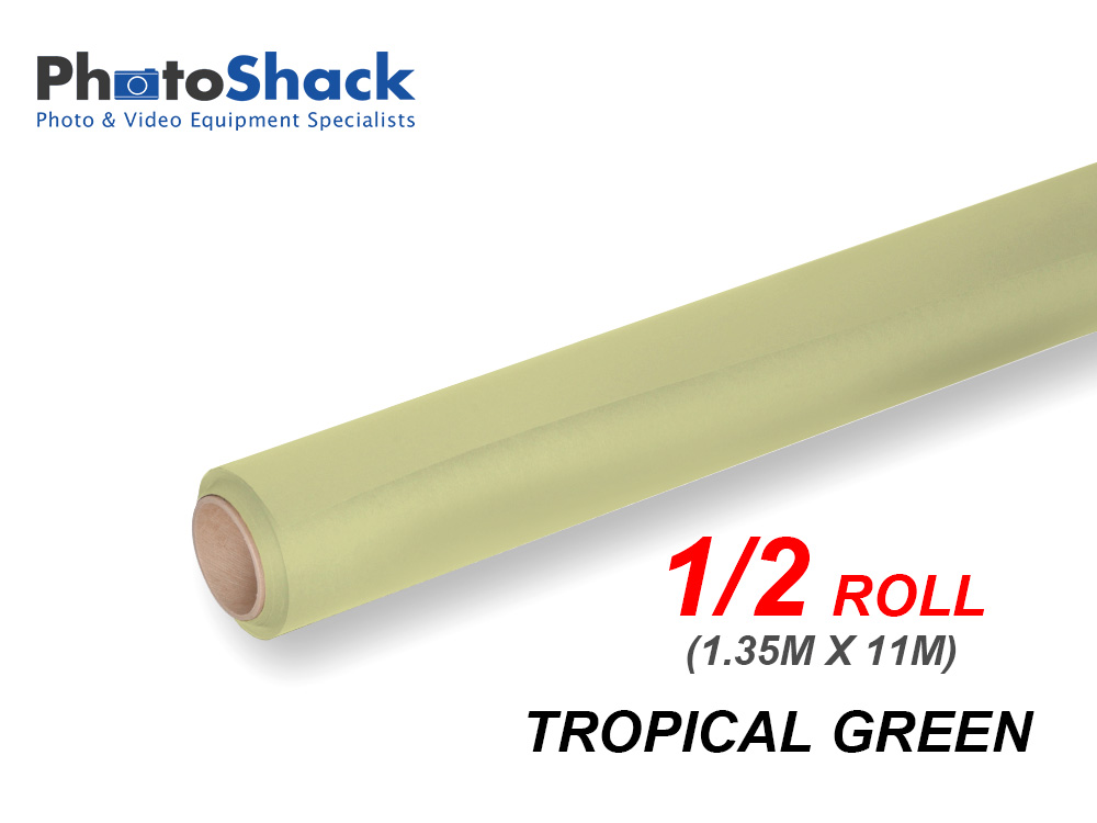 Paper Background Half Roll - Tropical Green