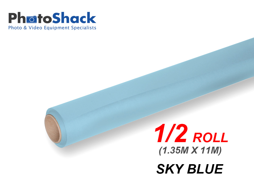 Paper Background Half Roll - Sky Blue