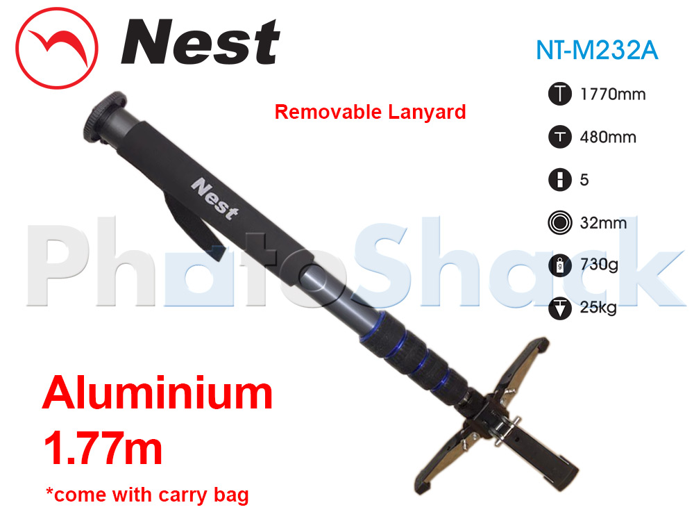 Monopod 1.77m Aluminium Alloy - NEST