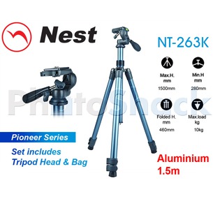 Nest 1.5m Aluminium Tripod 3 section