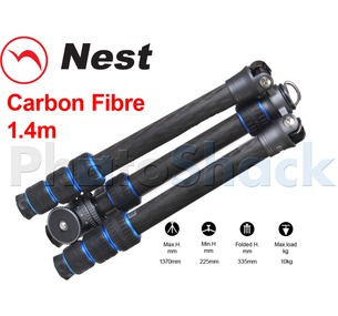 Nest 1.4m Carbon Fibre Tripod 4 section