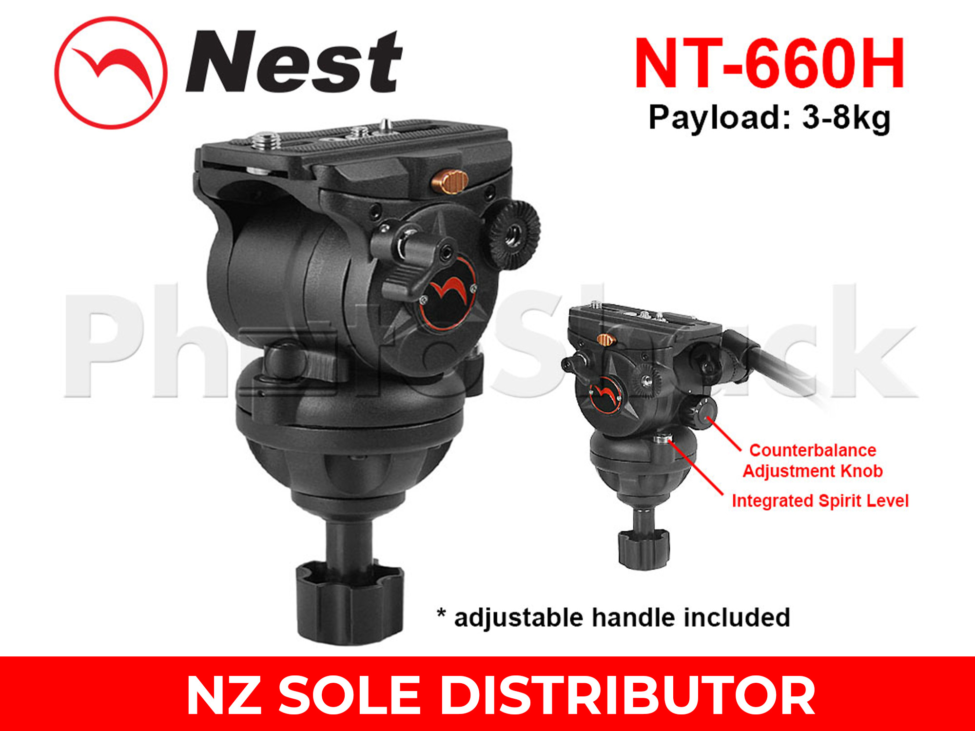 Nest Fluid Globe Panning Head - NT-660H