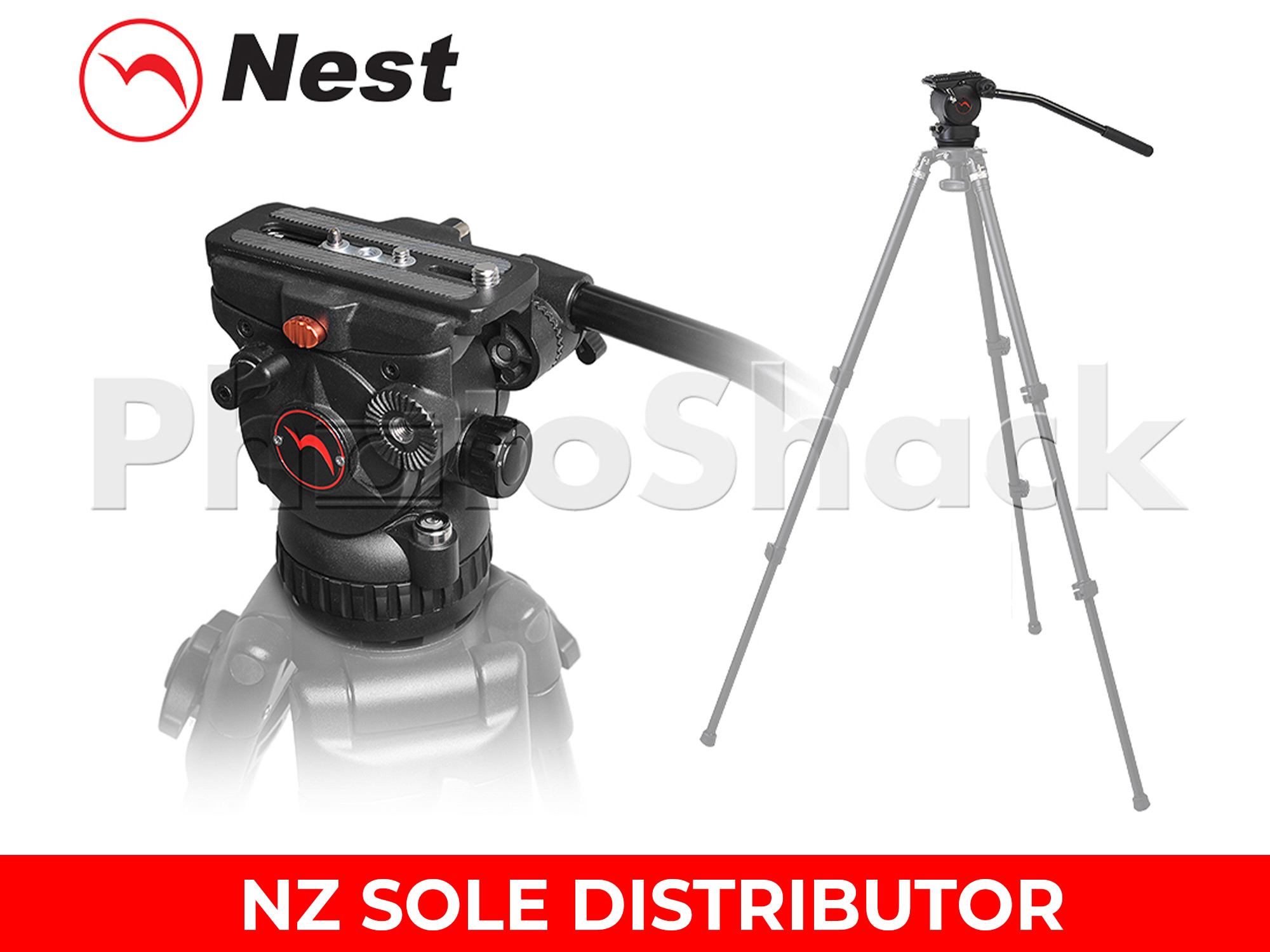 Fluid Video Tripod Head - Nest NT-663H