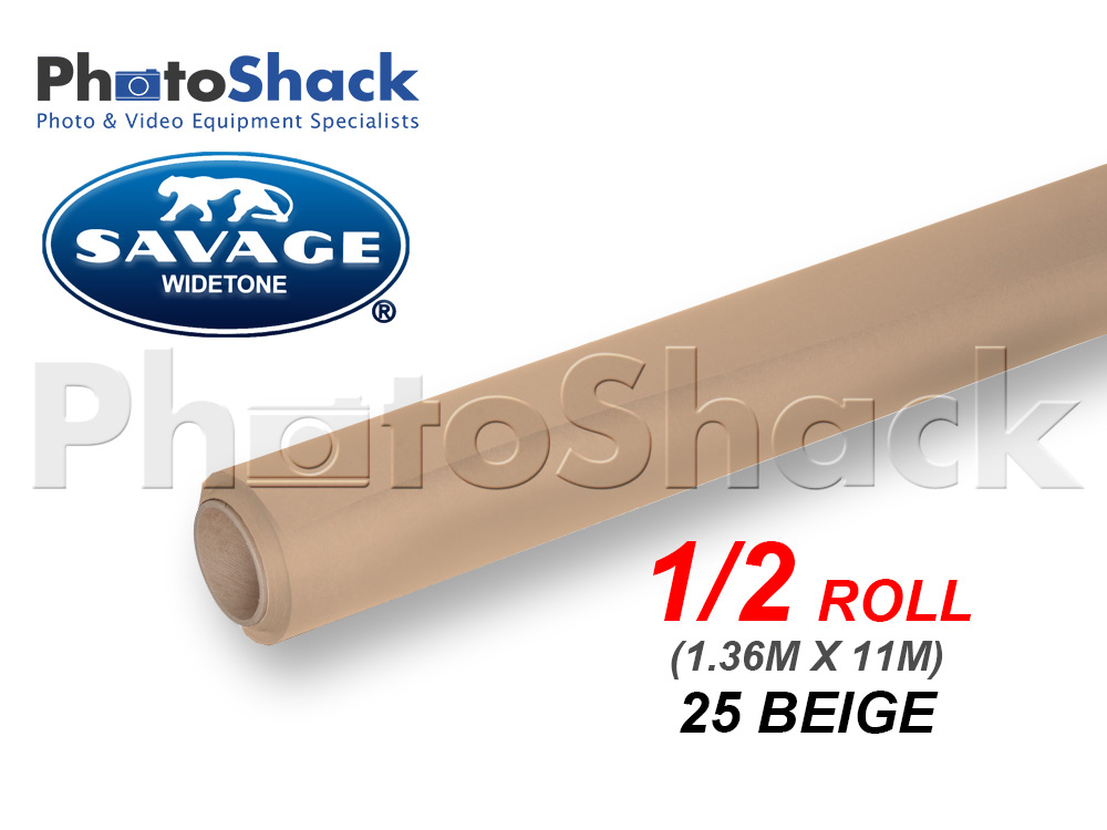 SAVAGE Paper Backdrop Half Roll - 25 Beige