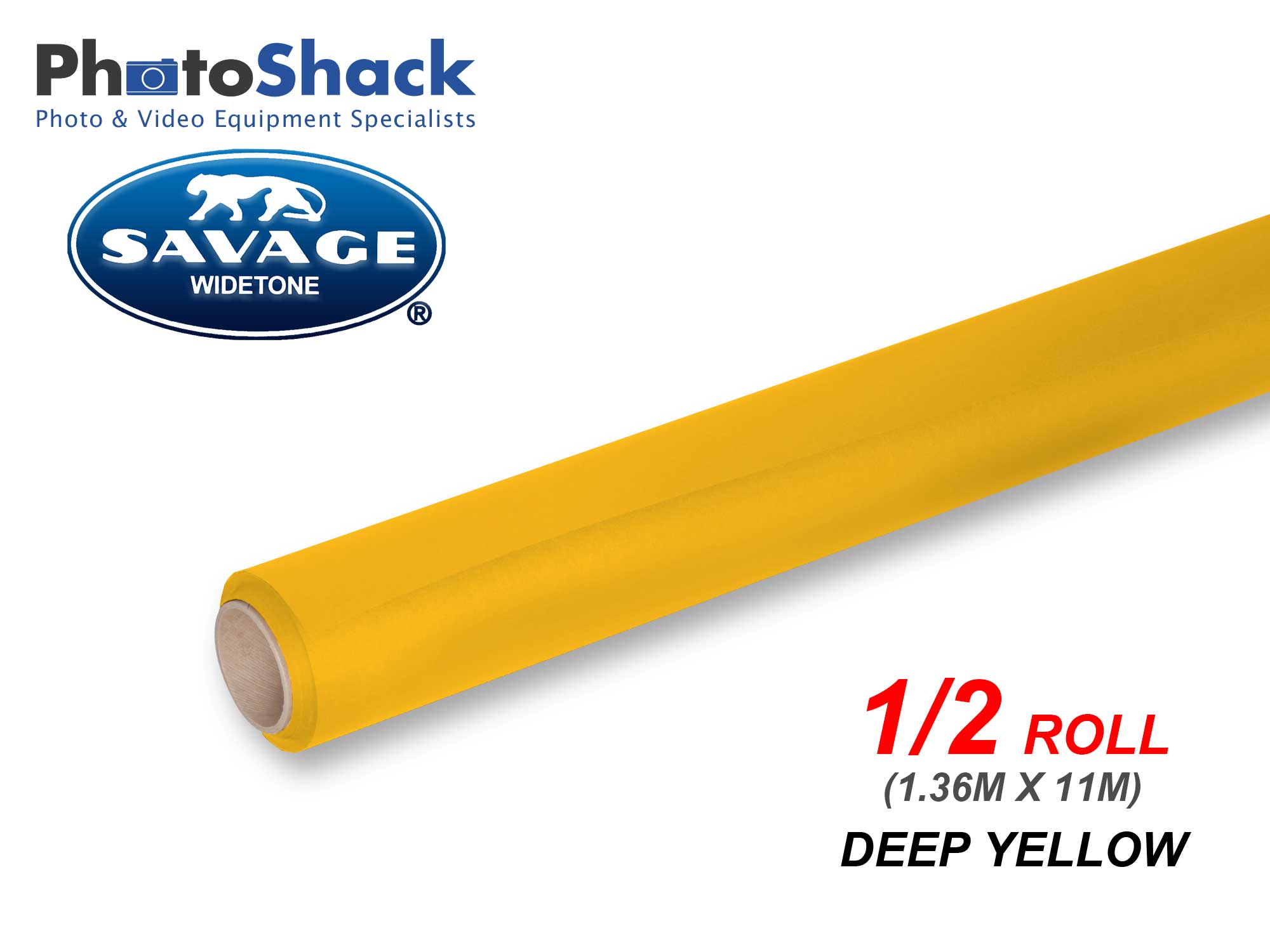 SAVAGE Paper Background Half Roll - 71 Deep Yellow