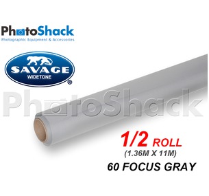 SAVAGE Paper Backdrop Half Roll - 60 Focus Gray