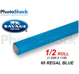 SAVAGE Paper Backdrop Half Roll - 65 Regal Blue