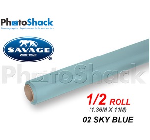 SAVAGE Paper Backdrop Half Roll - 02 Sky Blue