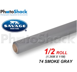 SAVAGE Paper Background Half Roll - 74 Smoke Gray