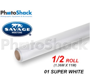 SAVAGE Paper Backdrop Half Roll - 01 Super White