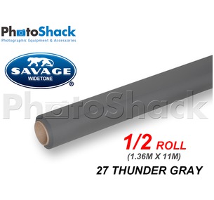 SAVAGE Paper Backdrop Half Roll - 27 Thunder Gray