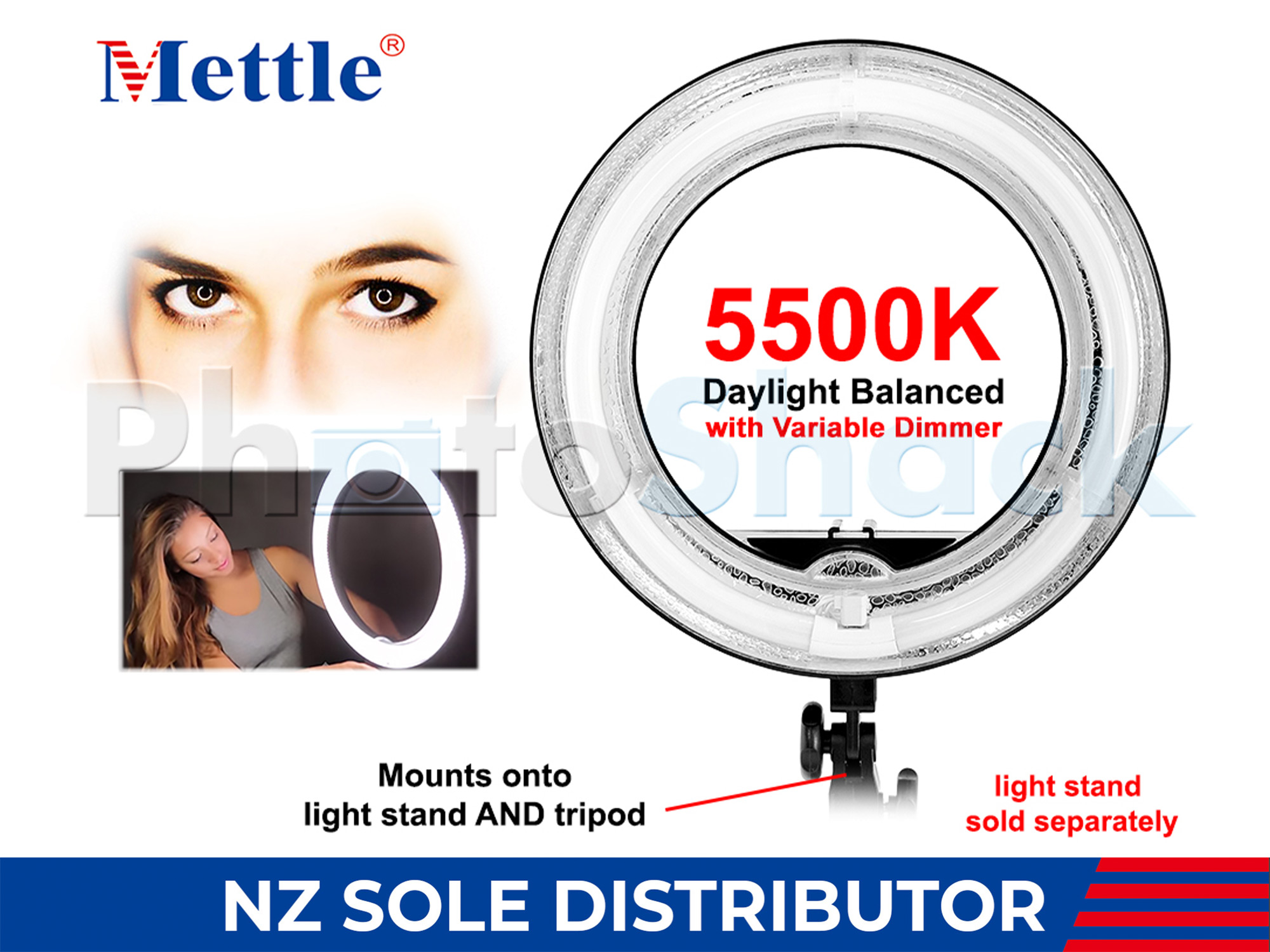 Fluorescent Ringlight - 50W - Mettle RL50 12"