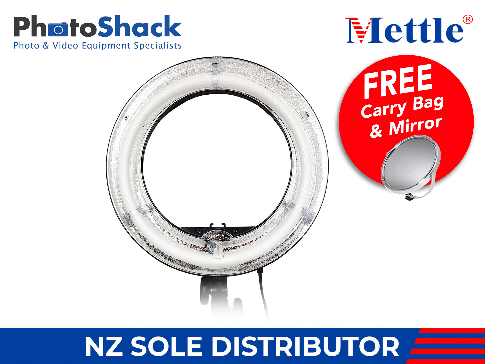 Fluorescent Ringlight - 50W - Mettle RL50 12"