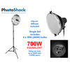 Continuous Lighting Set (700W) with 1 Light + Reflector + Diffuser