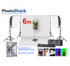 Complete Cool Light Package with Softbox Set + 6m backdrop