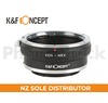 K&F Concept Canon EOS EF Lenses to Sony E Mount Camera Adapter with Tripod Mount
