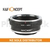 K&F Concept Canon EOS EF Lenses to Sony E Mount Camera Adapter with Tripod Mount
