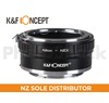 K&F Concept Nikon AI Lenses to Sony E Mount Camera Copper Adapter