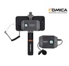 Comica 6-Channel UHF Wireless Smartphone Lavalier Microphone System with Phone Grip