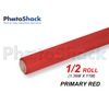 Paper Background Half Roll - Primary Red