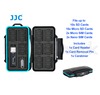 JJC Memory Card Case w/ Card reader, Card Removal Tool & Carabiner