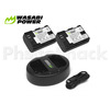LPE6 Battery for Canon (2 Pack + Dual Charger) - Wasabi Power