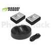 LPE10 Battery for Canon (2 Pack + Dual Charger) - Wasabi Power 