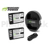 DMW-BLF19 Battery for Panasonic (2 Pack + Dual Charger) - Wasabi Power